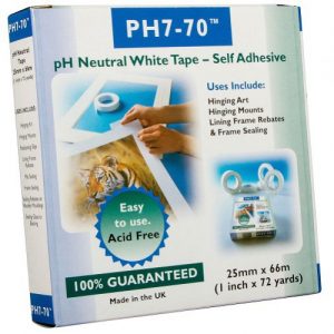 Ph7-70 Self adhesive acid free hinging tape
