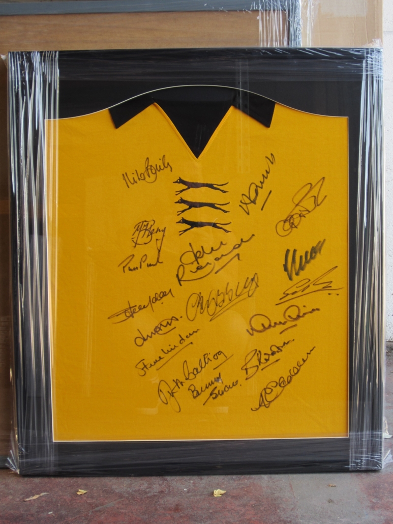 Signed football jersey Midland Fine Framing